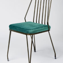 Silla Margot 2MT Copper+Velvet Plus 12 verde