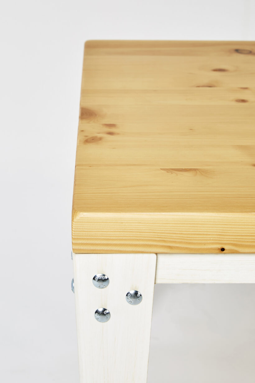 Table basse Lager 1PL + table en pin 9MB