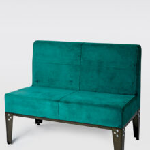 Canapé Lager 1BBO + Velvet Plus vert