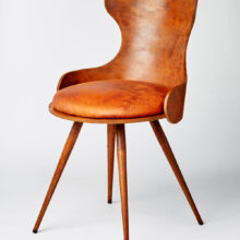 Chaise Ninette rouille + Petit Vacarello Ocre