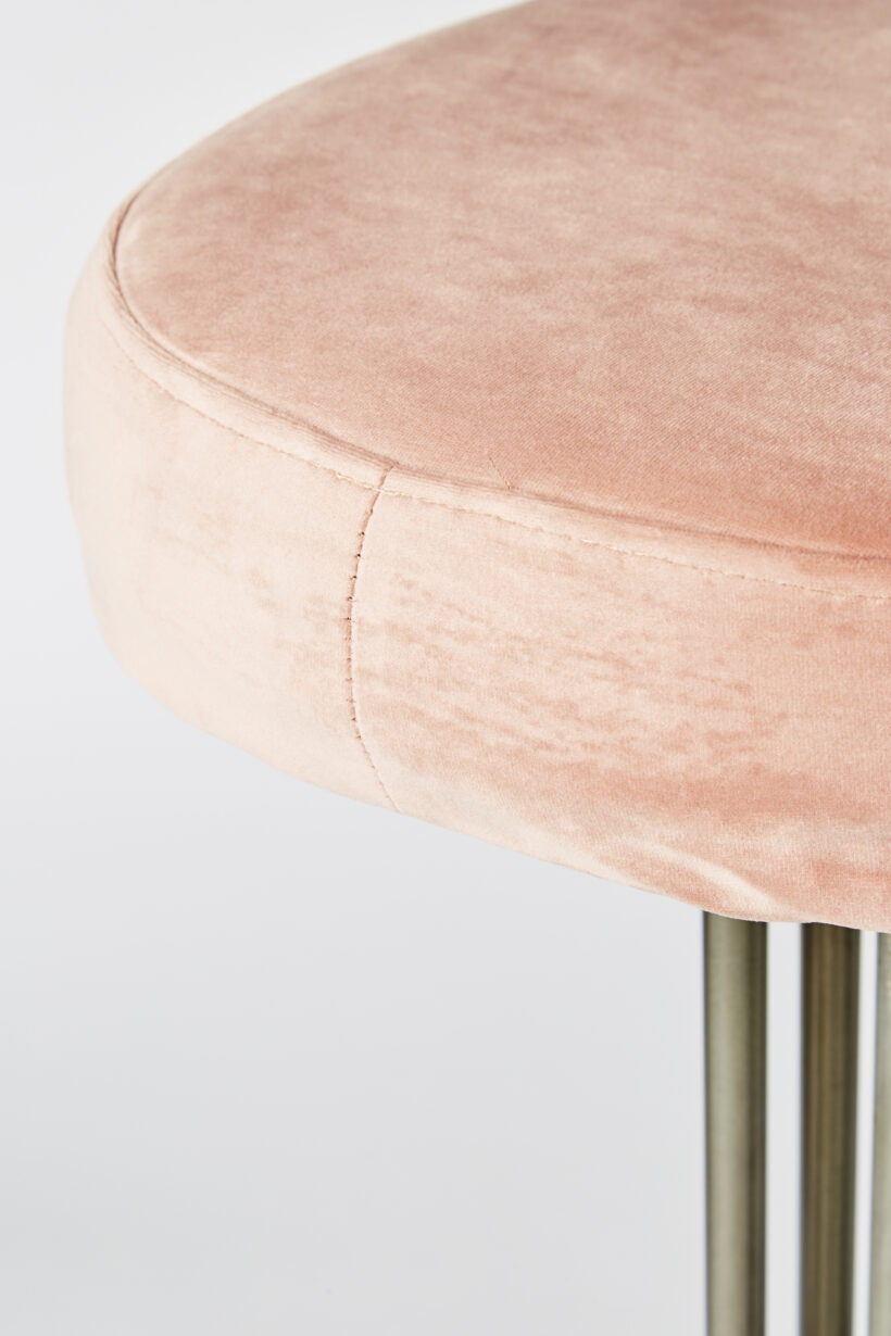 Stool Miu 1BB + Velvet Plus 9 pink