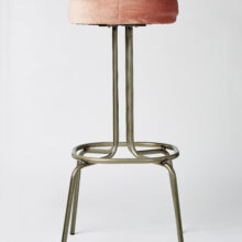 Stool Miu 1BB + Velvet Plus 9 pink
